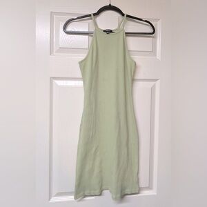 Light green body con spring midi dress